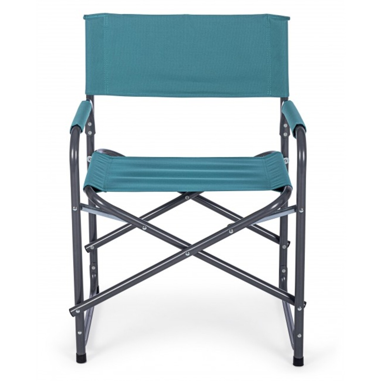 Scaun pentru gradina, Olbia, Bizzotto, 55x47x78 cm, pliabil, otel/poliester, turcoaz - 1 | YEO