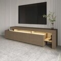 Comoda TV, Hanah Home, Beliz, 192x53x37 cm, Stejar cald / Stejar safir
