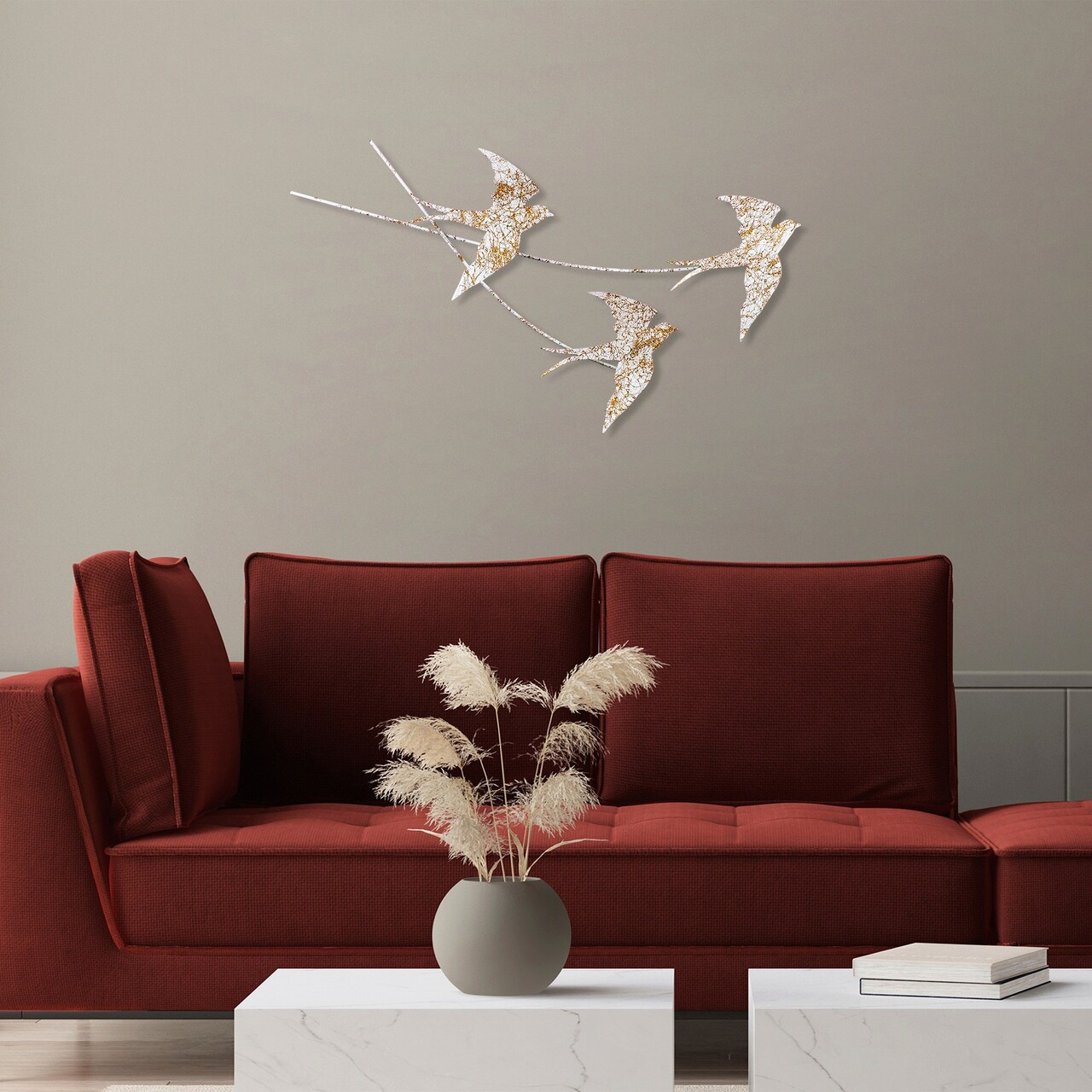 Decoratiune de perete, Wallow 6, Dimensiune: 42 x 70 cm, Multicolor - view 3