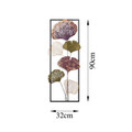 Decoratiune de perete, Fig, Metal, Dimensiune: 32 x 90 cm, Multicolor