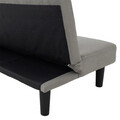Canapea extensibila 2 locuri Breathe, Pakoworld, 167x77x73 cm, textil, gri