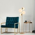 Lampadar, Fazli - 10523, Fulgor, 33 x 33 x 162 cm, 4 x E14, 40W, negru