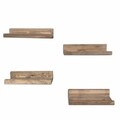 Set 4 rafturi pentru perete Aa052, Evila Originals, 40x8x15 cm, bej