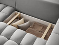 Coltar extensibil stanga 4 locuri ELTAP, Bon-18, Bonett, 250x175x92 cm, lemn/poliester, gri deschis