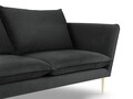 Canapea, Verveine, Mazzini Sofas, 3 locuri, 212x95x96 cm, catifea, gri inchis