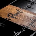 Decoratiune de perete, Respect / Your Home / Your Family / Your Love 1, Lemn/metal, Dimensiune: 88 x 57 cm, Nuc / Negru