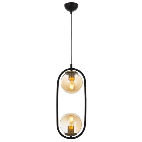 Lustra, Av-4275-2Bsy, Aurora, 16 x 100 cm, 2 x E27, 60W, negru Iluminat