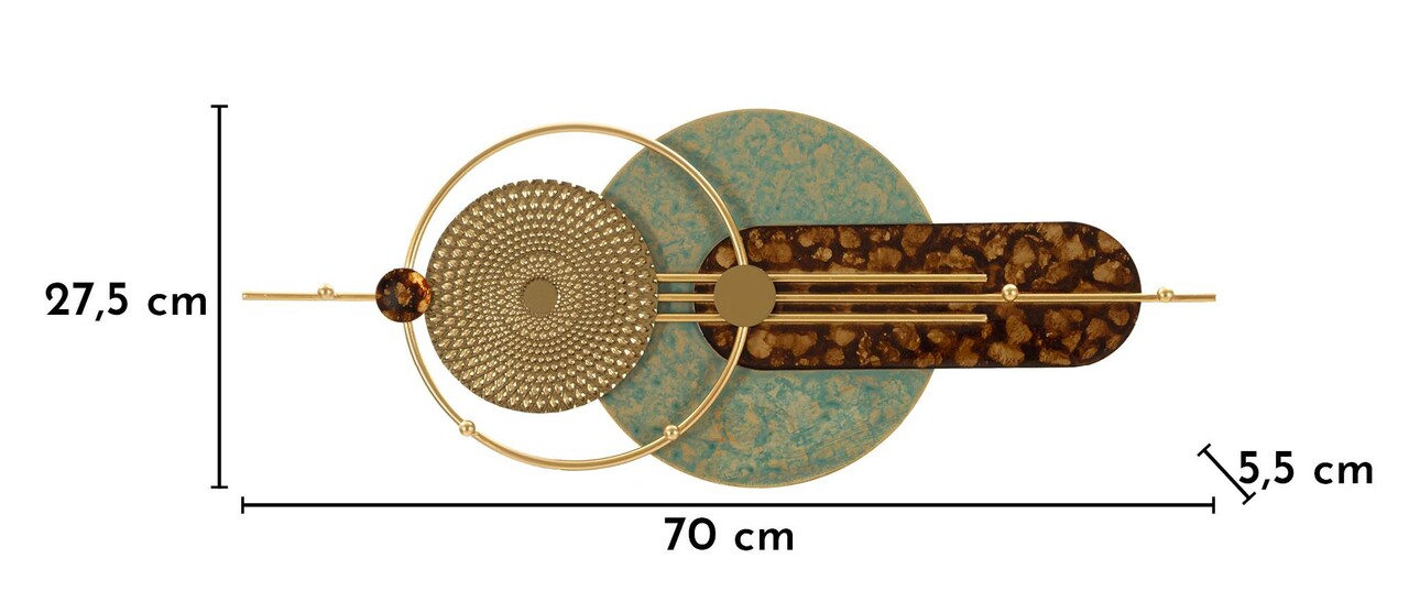 Cuier de perete, Mauro Ferretti, Galaxy, 70x5.5x27.5 cm, metal, multicolor - imagine 6