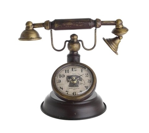 Ceas de masa InArt, 31X18X24 cm, Antique Phone Burgundy
