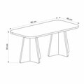 Masuta de cafea, Hanah Home, Mantar, 90x39x45 cm, Travertin