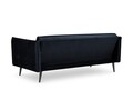 Canapea extensibila, Canna, Mazzini Sofas, 3 locuri, 225x100x85 cm, catifea, albastru inchis