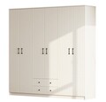 Dulap pentru haine, Rabi, Rb-185-06, 210x184x52 cm, Alb mat