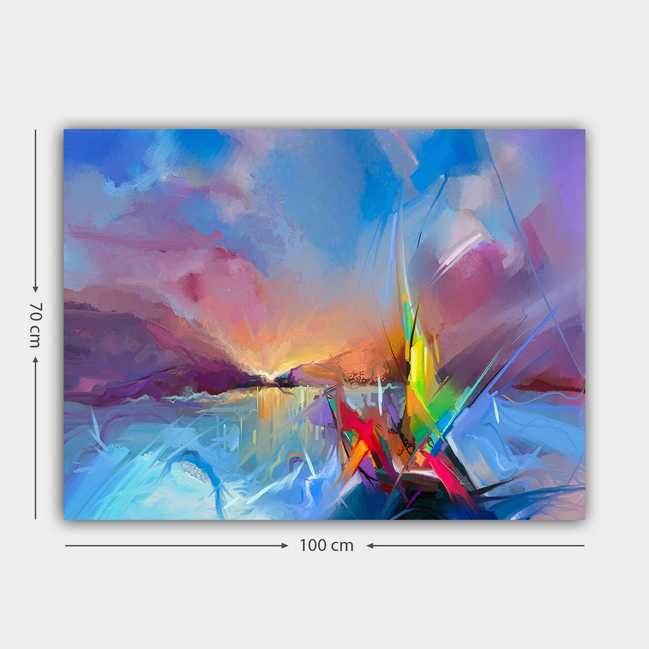 Tablou decorativ, 1054276691_70100, Cadru: 100% LEMN (grosime: 3 cm), Multicolor - view 3