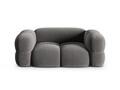 Canapea 2 locuri, Loretto, Cosmopolitan Design, 180x100x68 cm, catifea, gri