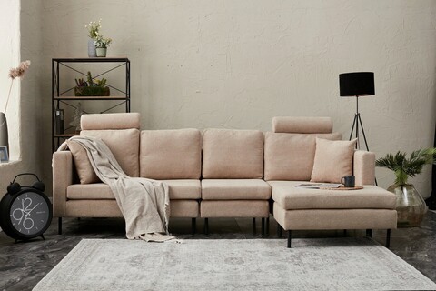Coltar, balcab home, 825blc2823, lemn de plop, bej/negru