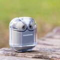 Casti fara fir cu carcasa de incarcare Grey InnovaGoods, Bluetooth 5.0, control tactic, USB-C, gri