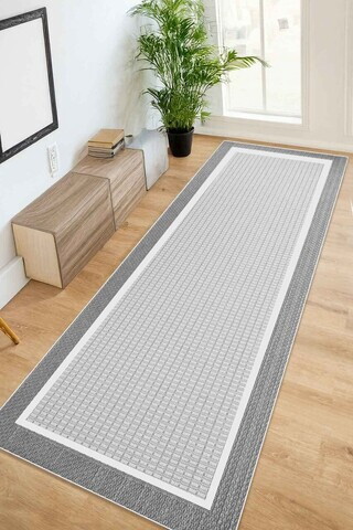 Covor, CLR-7339-YOLLUK-125, 120x250 cm, Poliester, Gri