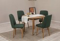 Set masa extensibila si 4 scaune, Vella, Vina 1070, PAL, Pin Atlantic / Verde