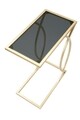 Masuta Glam, Mauro Ferretti, 45.5x25.5x60 cm, fier, negru/auriu