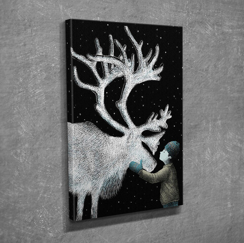 Tablou decorativ, dc234, canvas, lemn, multicolor