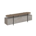 Comoda TV, Decortie, Hanley Lagina, 160 x 48 x 35.6 cm, pal melaminat, multicolor