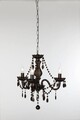 Candelabru Luster, RL, 46x150 cm, 40W, 3x E14, metal, maro rustic/negru