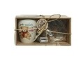 Set cana+mini razatoare+ forma pentru decorat Bear, Decoris, portelan, multicolor