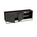 Comoda TV, Zena Home, Polka, PAL, Aur/Negru