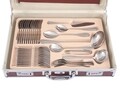 Set tacamuri 72 piese + valiza Maria, Domotti, inox