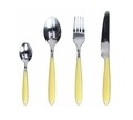Set tacamuri 24 piese Grancucina Giallo, Tognana Porcellane, inox, galben