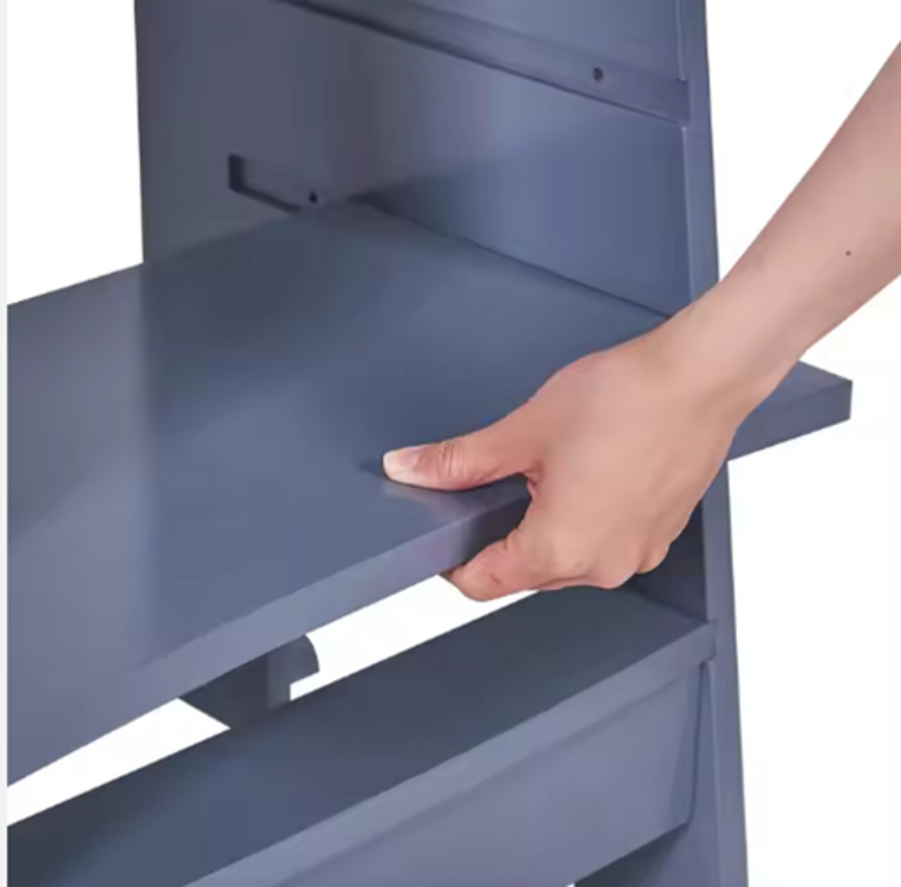 Turn de activitati multifunctional, U-Grow, 47x41x90 cm, lemn de pin/MDF, albastru