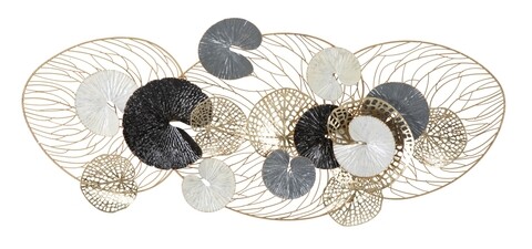 Decoratiune de perete Luxy, Mauro Ferretti, 124.5×55 cm, fier, multicolor 124.5x55