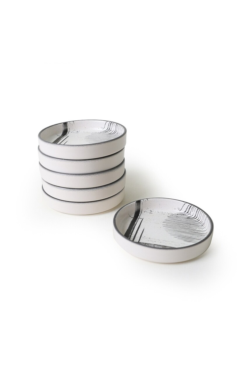 Set boluri ceramice (6 bucăți), L'essentiel Maison, 275KRM2360, Antibacterian, Alb/Negru - view 6