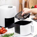 Friteuza cu aer fara ulei InnovaGoods, Fryinn Lite 2000, 25 x 25.5 x 21.5 cm, 2 L, 1200W, alb