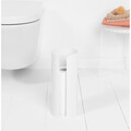Suport role rezerva hartie igienica, Brabantia, Balance, 13.2x13.2x32.1 cm, otel, alb