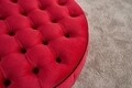Taburet Jasmin Puf, Balcab Home, 65x12x65 cm, lemn, rosu