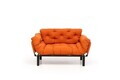 Canapea extensibilă de grădină cu 2 locuri, Atelier del Sofa, 859FTN2909, Portocaliu