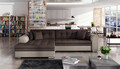 Coltar extensibil stanga 4 locuri, ELTAP, Sorento, 296x194x78 cm, lemn/poliester, maro/bej