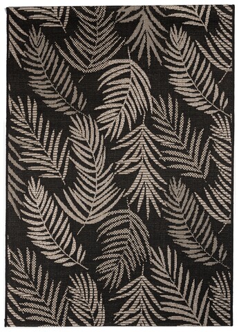 Covor Cordoba, Decorino, 80x150 cm, polipropilena, negru/gri