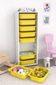 Dulap multifunctional, Estella, Zola 9N, Alb / Galben
