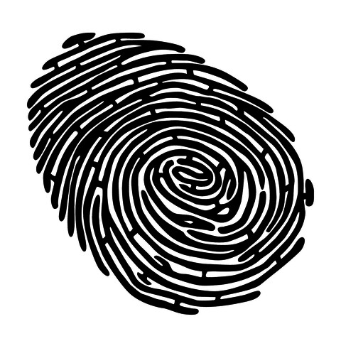 Decoratiune de perete, finger print, tanelorn, 59x60 cm, metal