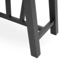 Masa bar pentru gradina/terasa, Tonic, L.130 l.75/95 H.100 cm, negru