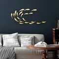 Decoratiune de perete, Sheen, Metal, Latime: 100 cm / Inaltime: 45 cm / Adancime: 4 cm, Multicolor