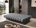 Canapea extensibila 3 locuri ELTAP, Clareta, 197x95x96 cm, lemn/poliester, gri inchis
