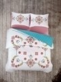 Lenjerie de pat single Gulcehre, Cotton Box, 3 piese, 160 x 240 cm, 100% bumbac ranforce, multicolora