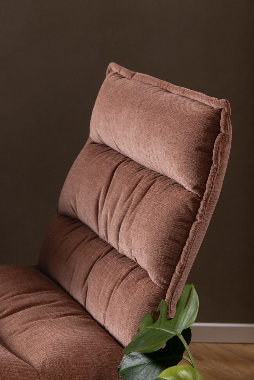 Fotoliu Blizzard, Actona, 70x80x98 cm, rotativ, tesatura Chenille/otel, rosewood - view 6