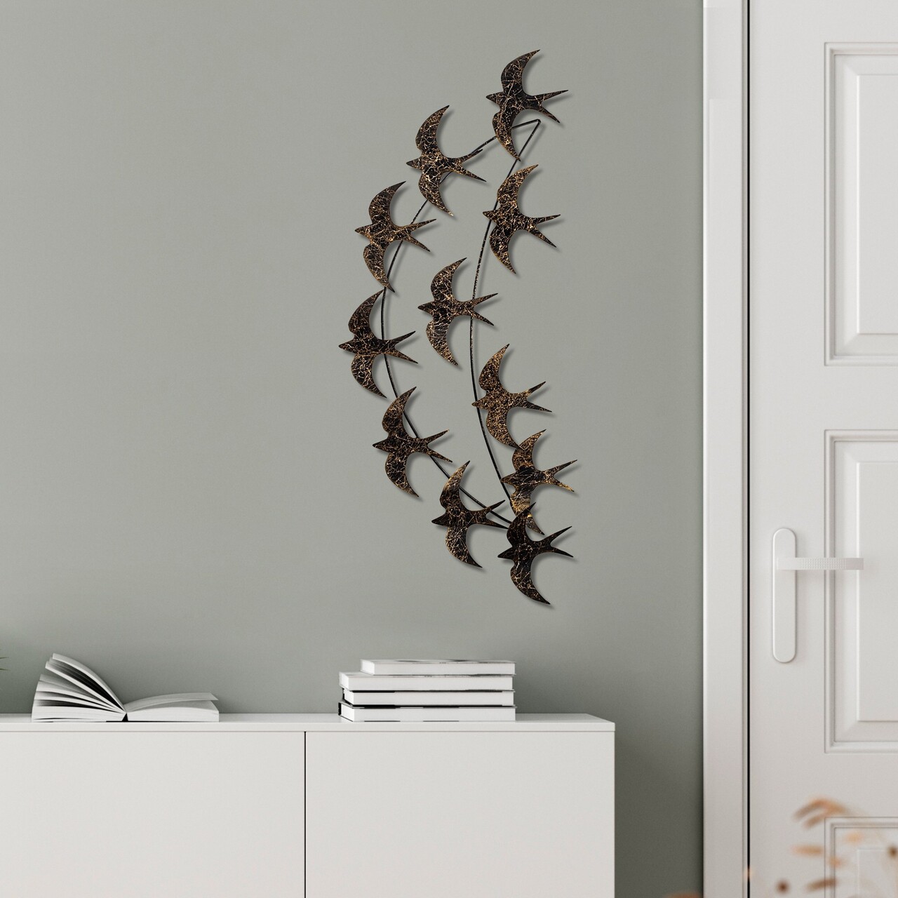 Decoratiune de perete, Flight 3, Dimensiuni: 50 x 100 x 5 cm, Multicolor - view 2