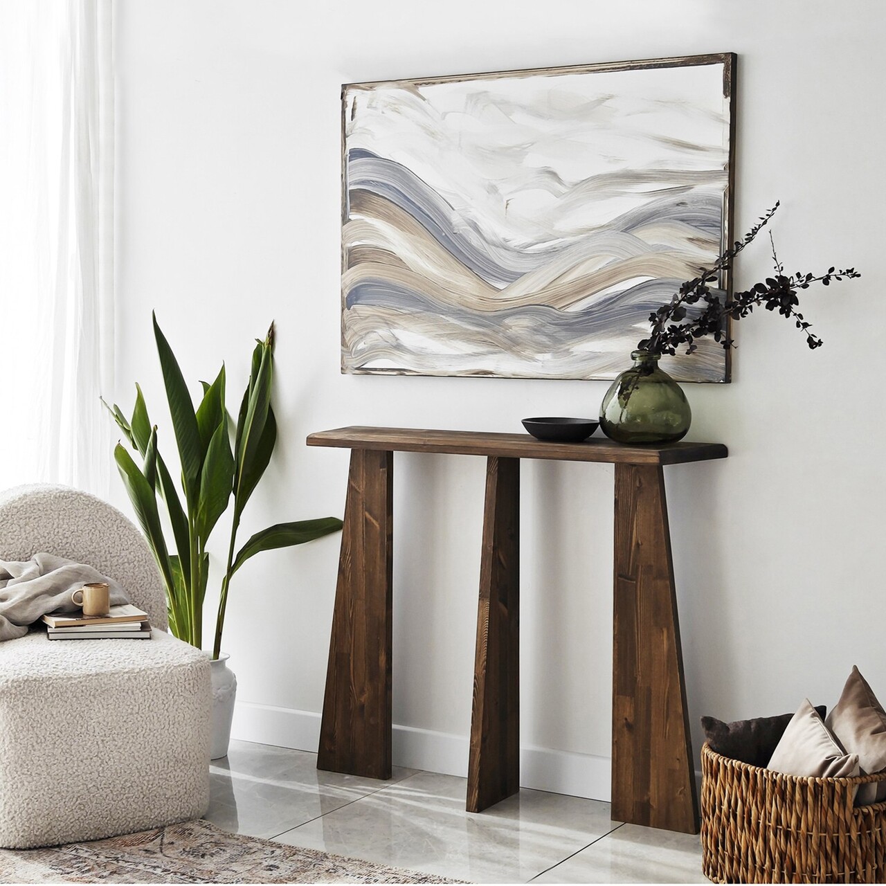 Dulap, Neostill, Cleopatra, 100x83x28 cm, Lemn masiv, Maro - 1 | YEO