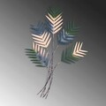 Decoratiune de perete, Toona Sinensis 3, Metal, Dimensiune: 72 x 108 cm, Multicolor