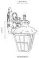 Lampa de exterior, Avonni, 685AVN1213, Plastic ABS, Maro